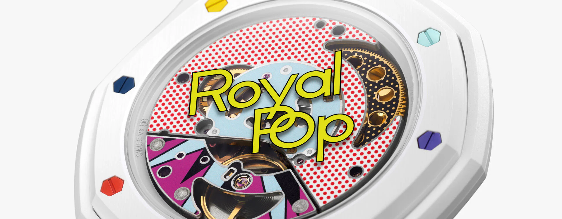 Swatch Royal Pop Bioceramic watch close-up